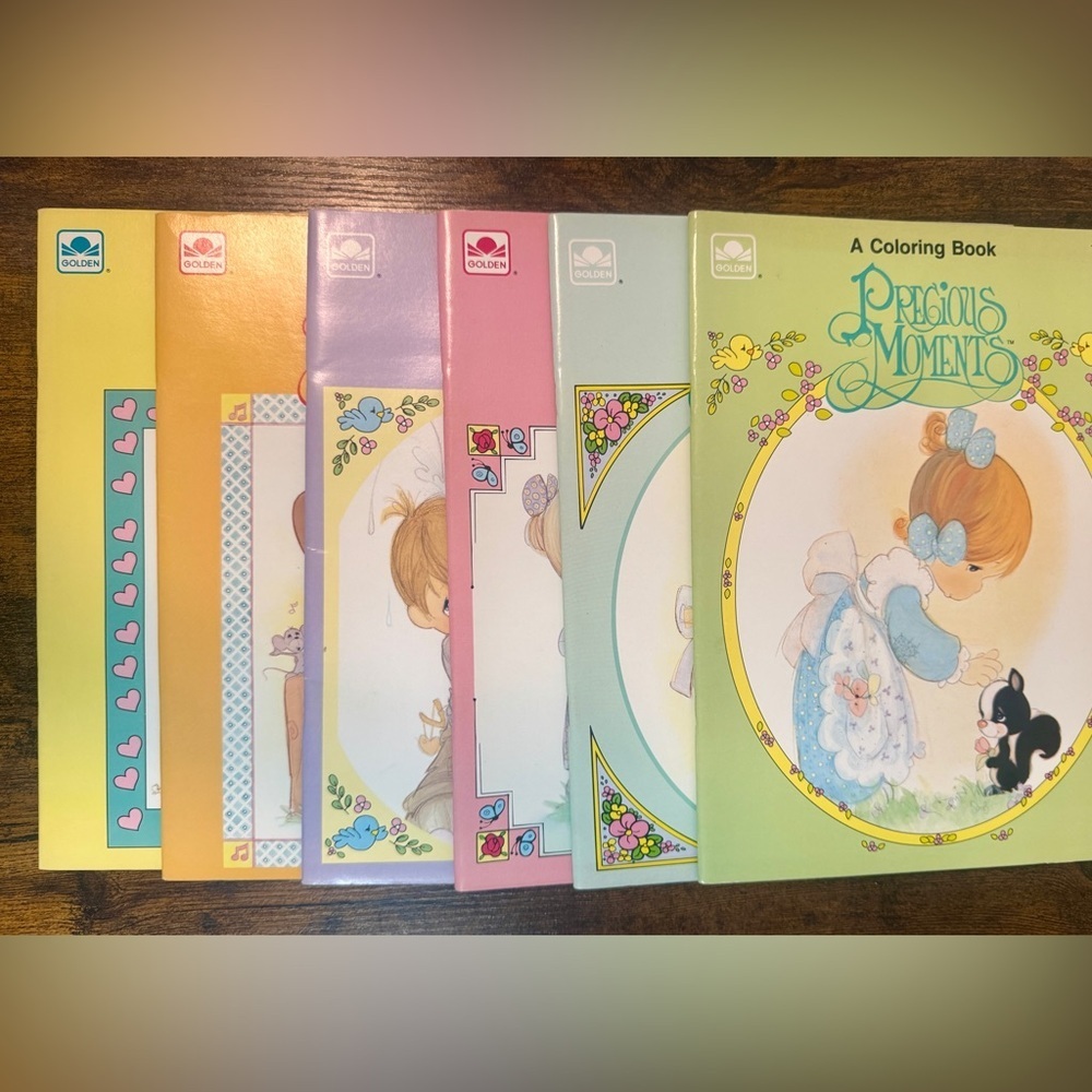 Vintage 1990 Precious Moments Coloring Book Collection